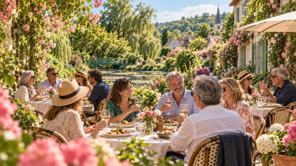 Organiser une sortie de groupe à Giverny - visite et déjeuner au restaurant